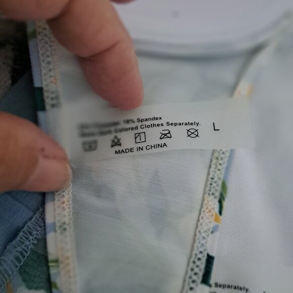 IDOPIO 3 Piece  Floral Bikini  with Cover Up Maxi Sarong Sz. Large NWT - Picture 14 of 14